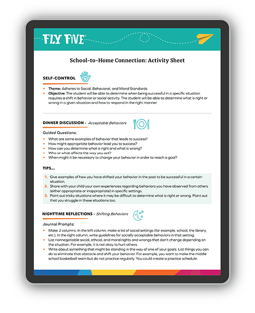 Keeping Parents in the Loop-what Fly Five has to offer to foster Cooperation